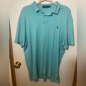 Ralph Lauren Men's Teal Polo Shirt